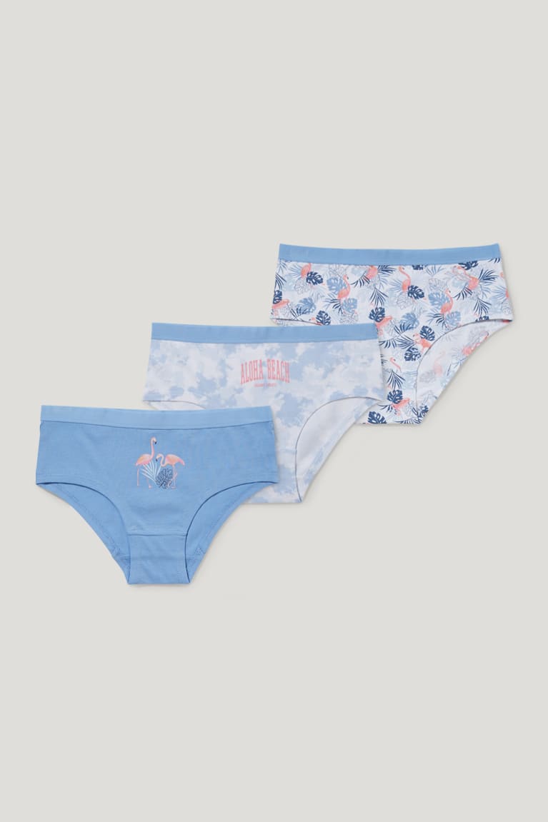  Bleu Clair Sous Vêtement C&A Multipack Of 3 Briefs Organic Coton - france COW-1883142