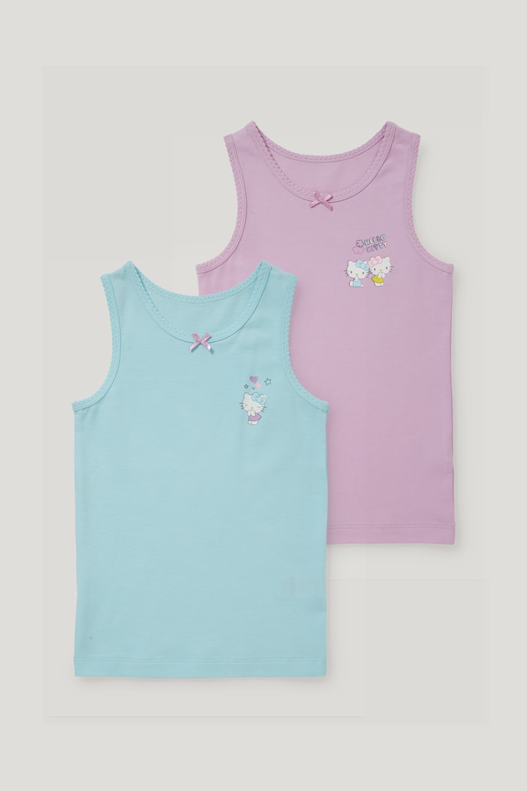  Violette Clair Sous Vêtement C&A Multipack Of 2 Hello Kitty Vest Organic Coton - france BRW-4211774