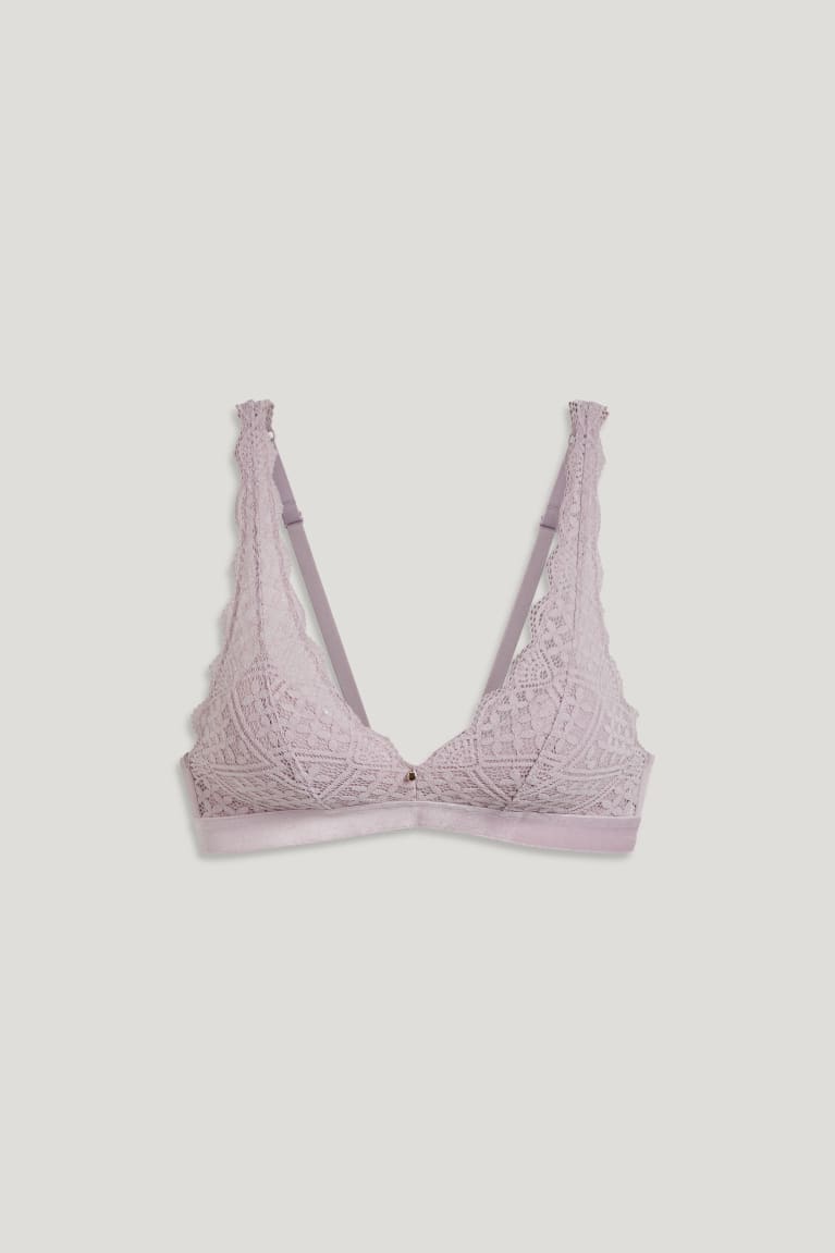  Violette Clair Sous Vêtement C&A Bralette Rembourré Lycra - france ZCE-9005488