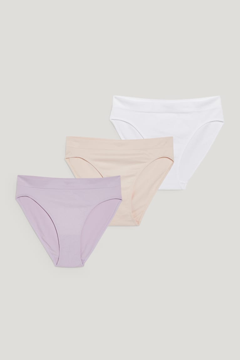  Violette Clair Sous Vêtement C&A Multipack Of 3 Briefs Seamless - france NYA-3113099