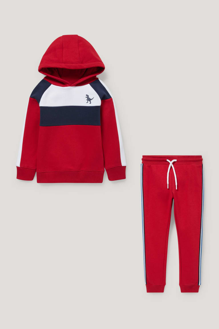  Rouge Sweat à Capuche C&A Set And Joggers 2 Piece - france PZK-1228167