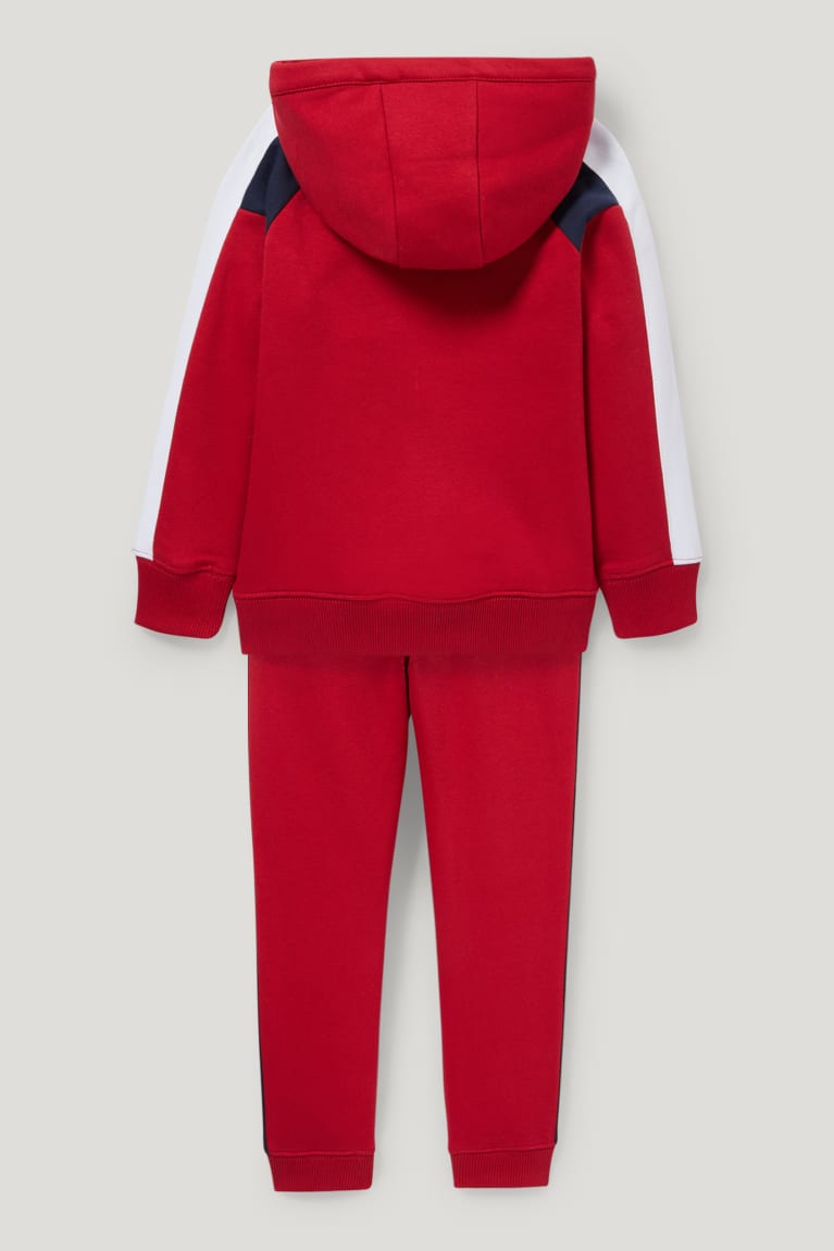  Rouge Sweat à Capuche C&A Set And Joggers 2 Piece - france PZK-1228167