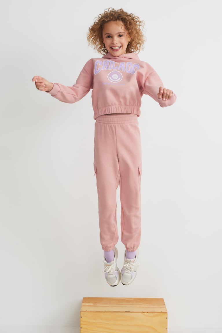  Rose Sweat à Capuche C&A Set And Joggers 2 Piece - france KGT-4983796