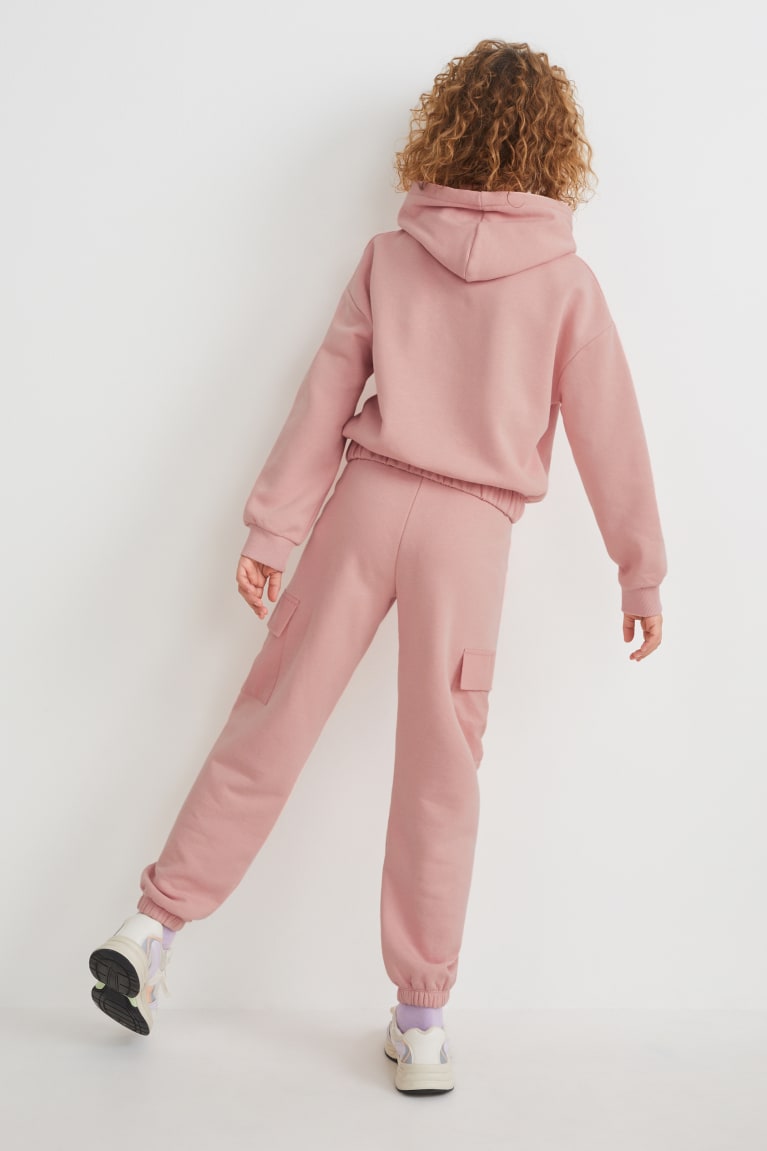  Rose Sweat à Capuche C&A Set And Joggers 2 Piece - france KGT-4983796