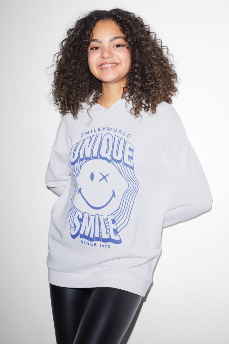  Blanche Sweat à Capuche C&A Clockhouse Smileyworld - france KMU-4405652