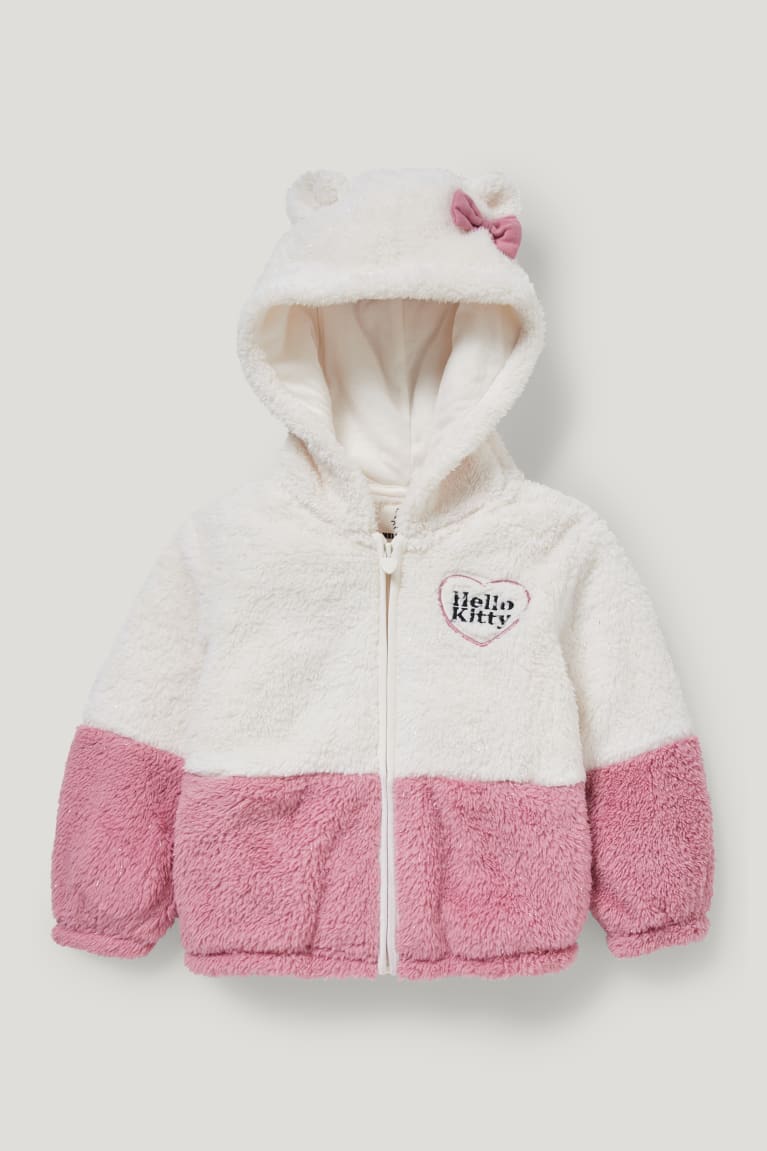  Blanche Sweat à Capuche C&A Hello Kitty Teddy Fur With Hood - france NUZ-0403789