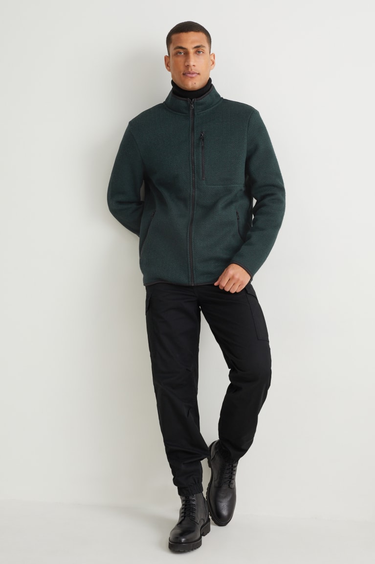  Vert Foncé Sweats C&A Zip-through - france HHW-0448284