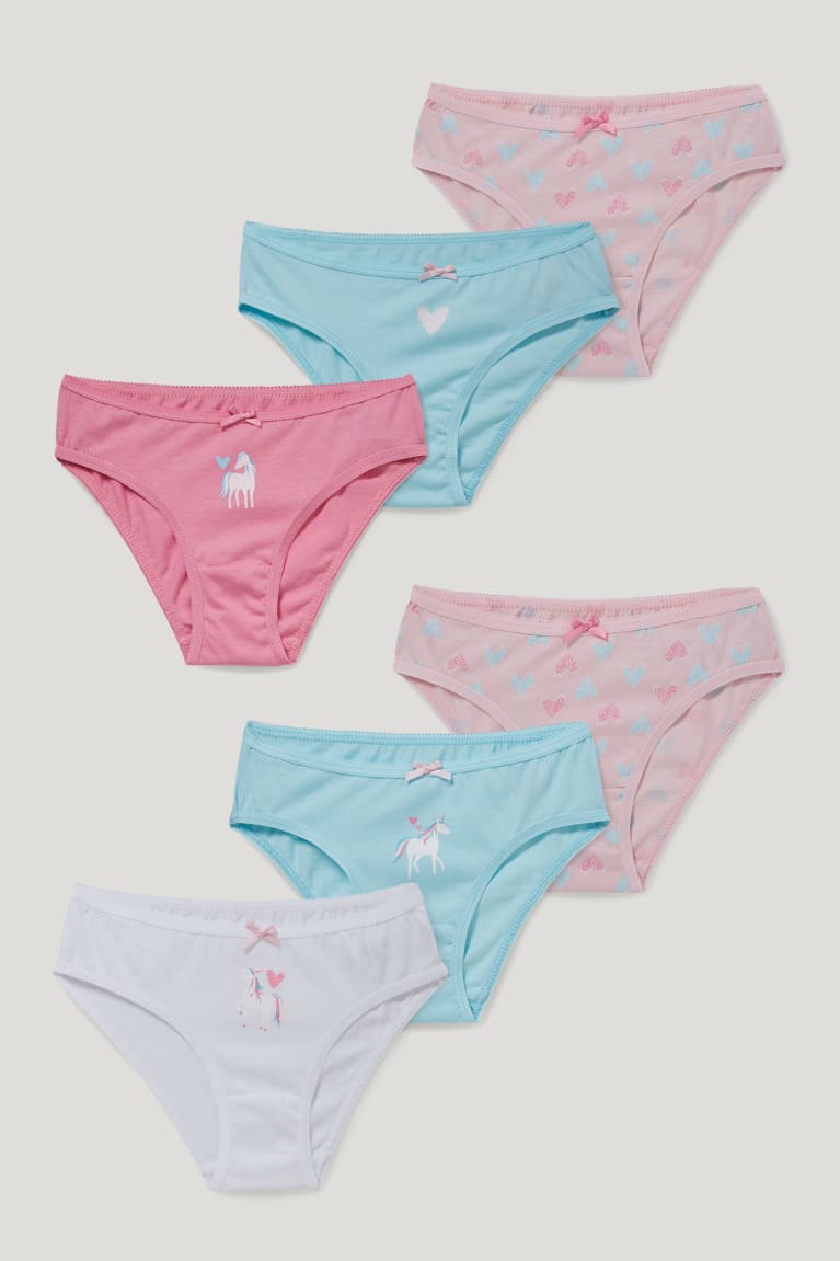  Turquoise Sous Vêtement C&A Multipack Of 6 Unicorn Briefs Organic Coton - france FSQ-3270316