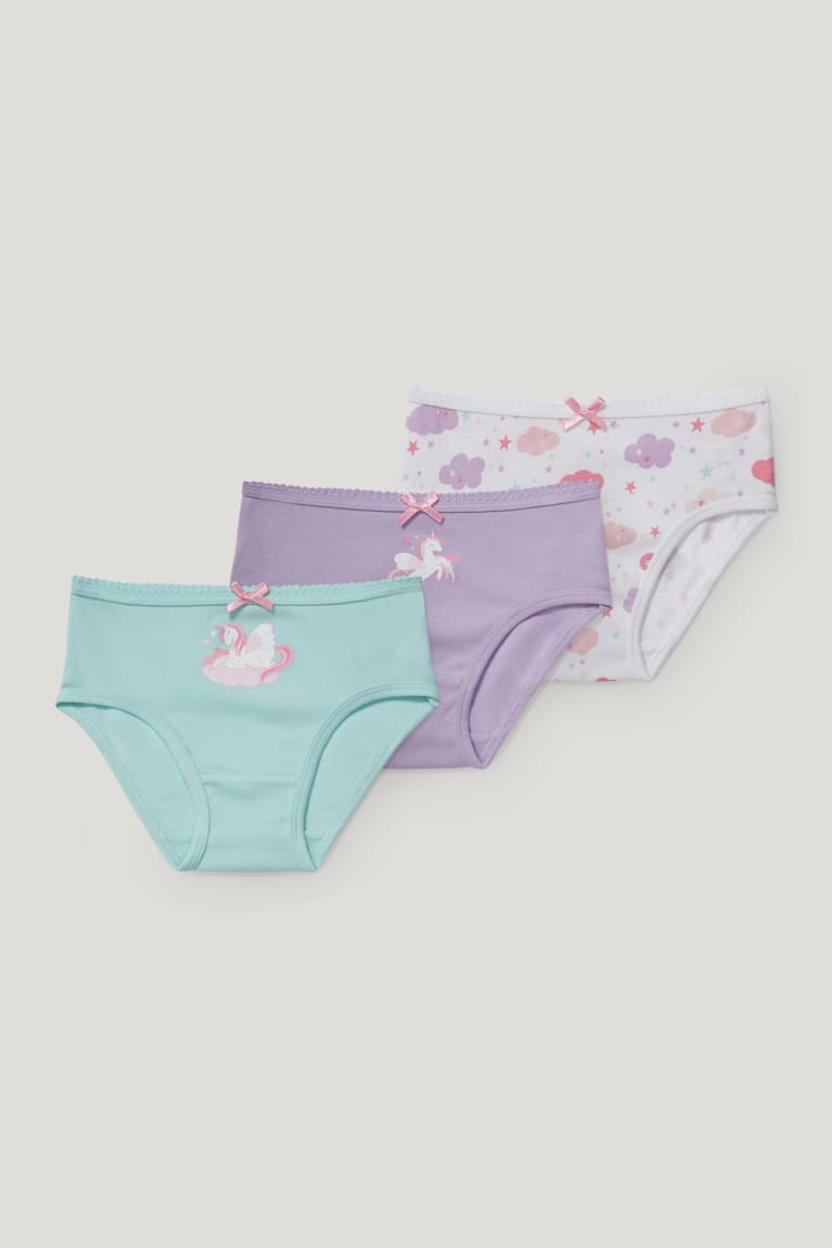  Menthe Vert Sous Vêtement C&A Multipack Of 3 Unicorn Briefs Organic Coton - france JTI-7823625