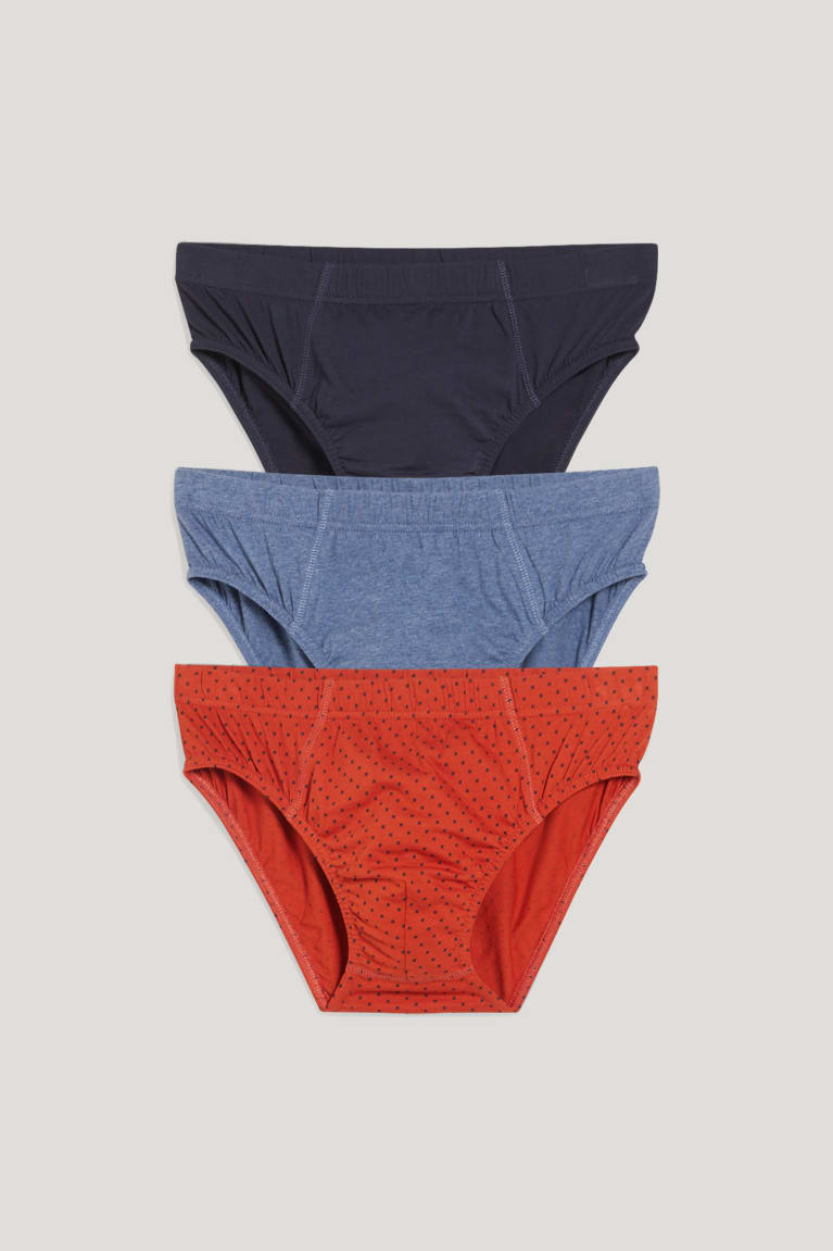  Orange Sous Vêtement C&A Multipack Of 3 Briefs Organic Coton - france PCK-4561698