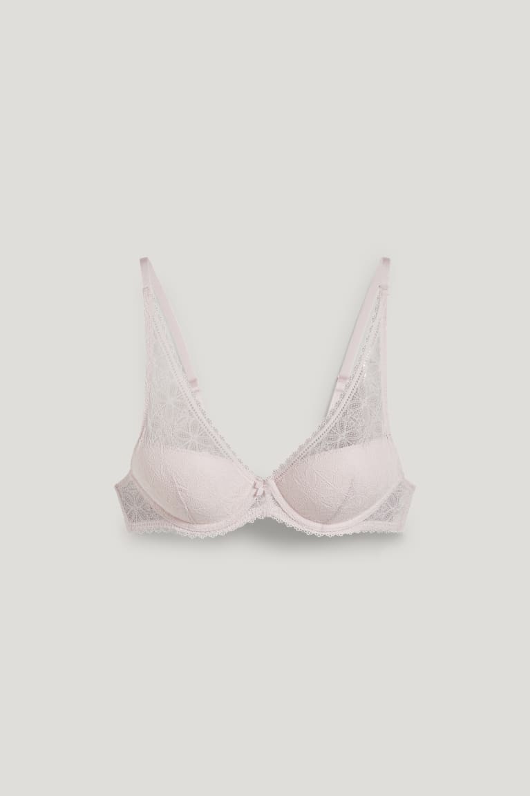  Rose Sous Vêtement C&A Underwire Bra Demi Rembourré Lycra - france OEQ-7558688