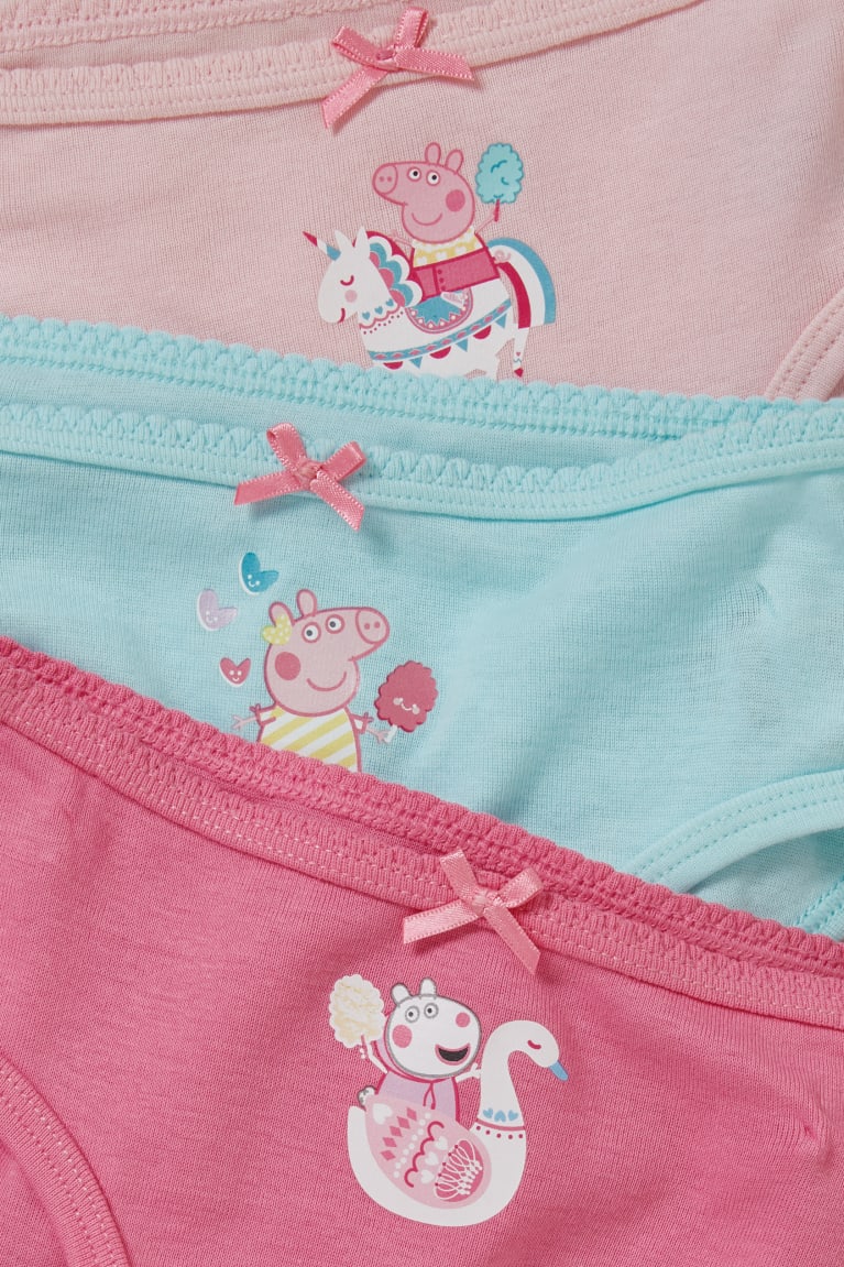  Rose Sous Vêtement C&A Multipack Of 3 Peppa Pig Briefs Organic Coton - france EEH-8363947