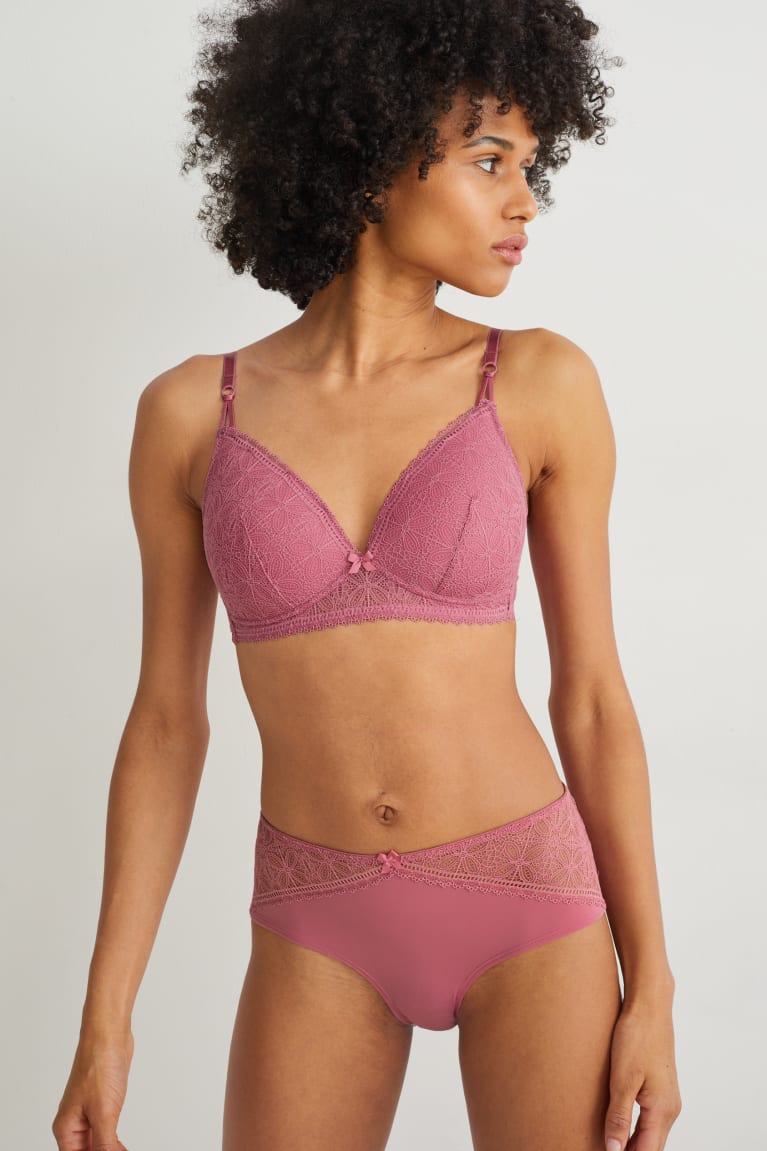  Rose Sous Vêtement C&A Non-wired Bra Rembourré Lycra - france FEY-9040639