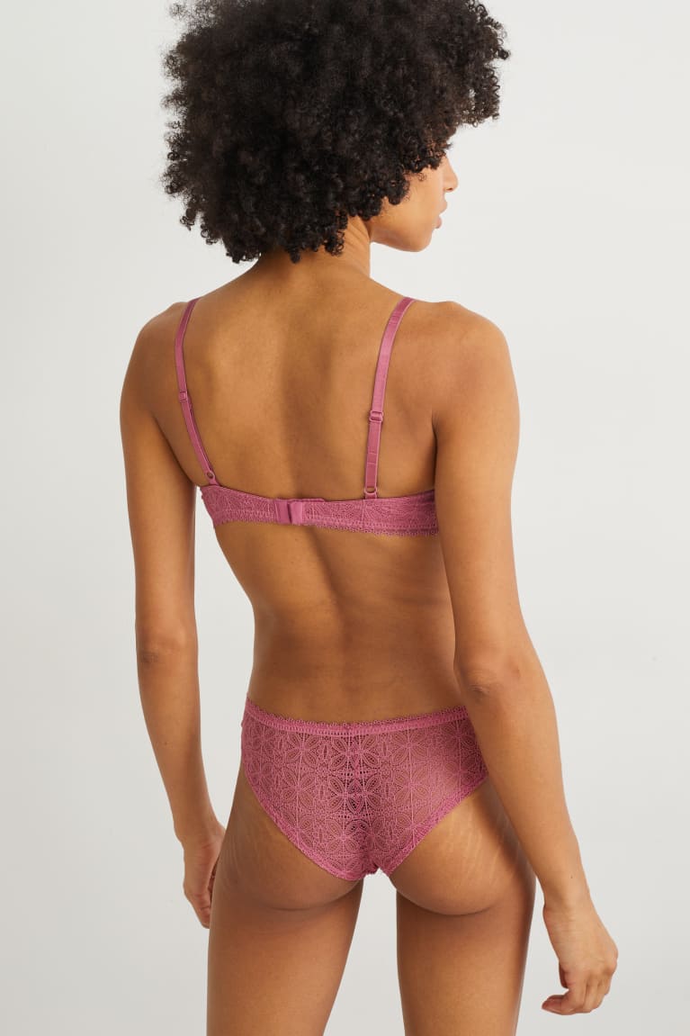  Rose Sous Vêtement C&A Underwire Bra Demi Rembourré Lycra - france TEL-1213184