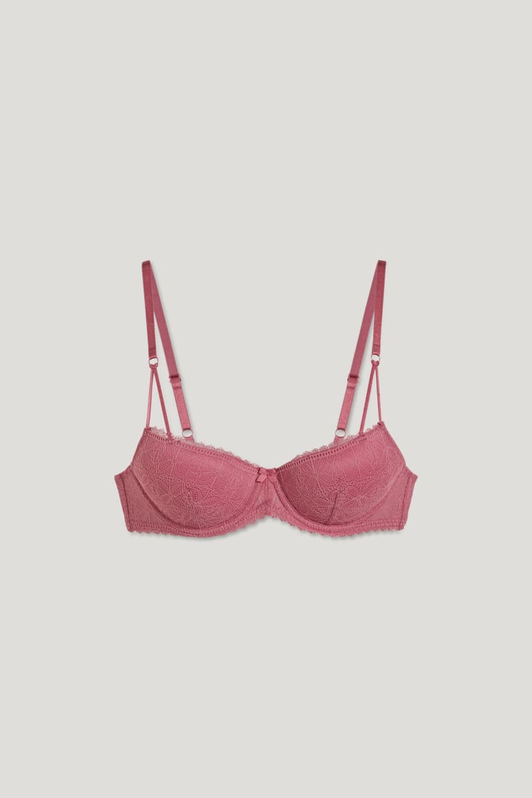  Rose Sous Vêtement C&A Underwire Bra Demi Rembourré Lycra - france TEL-1213184