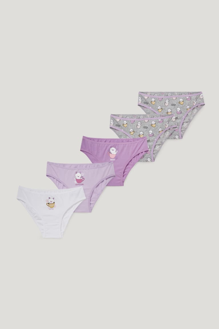  Violette Sous Vêtement C&A Multipack Of 5 Briefs Organic Coton - france QWM-0022411