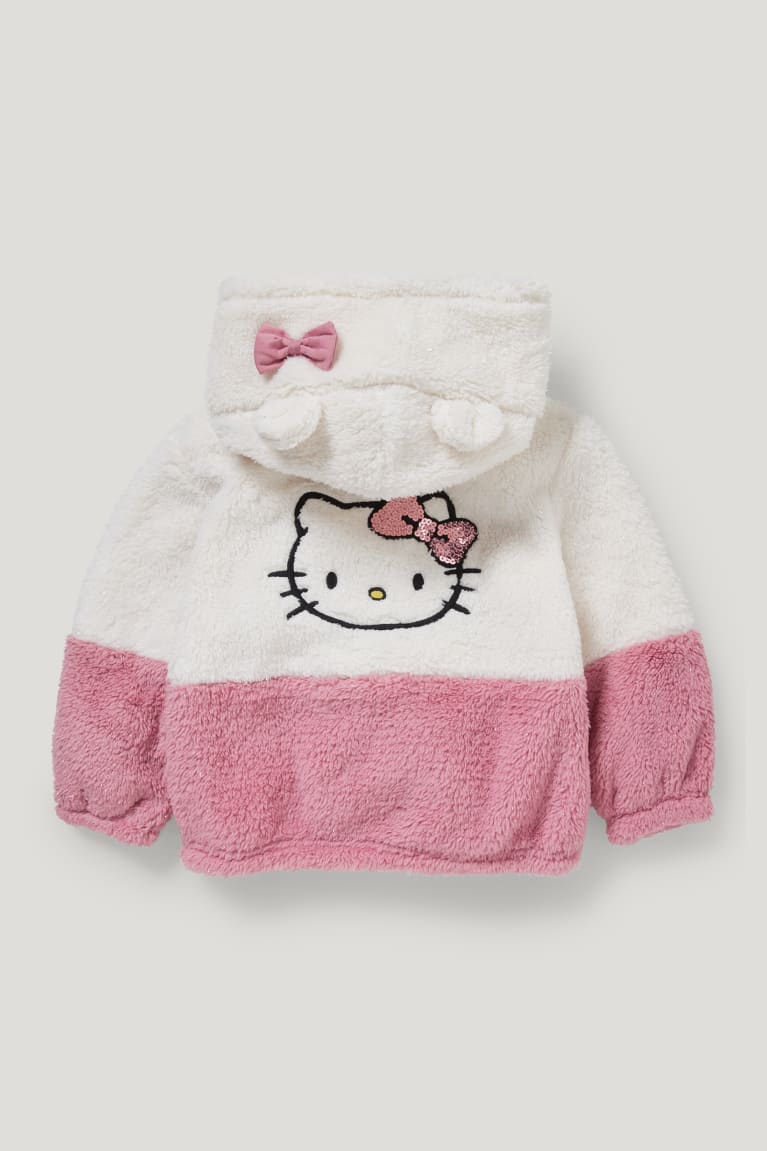  Blanche Sweat à Capuche C&A Hello Kitty Teddy Fur With Hood - france NUZ-0403789