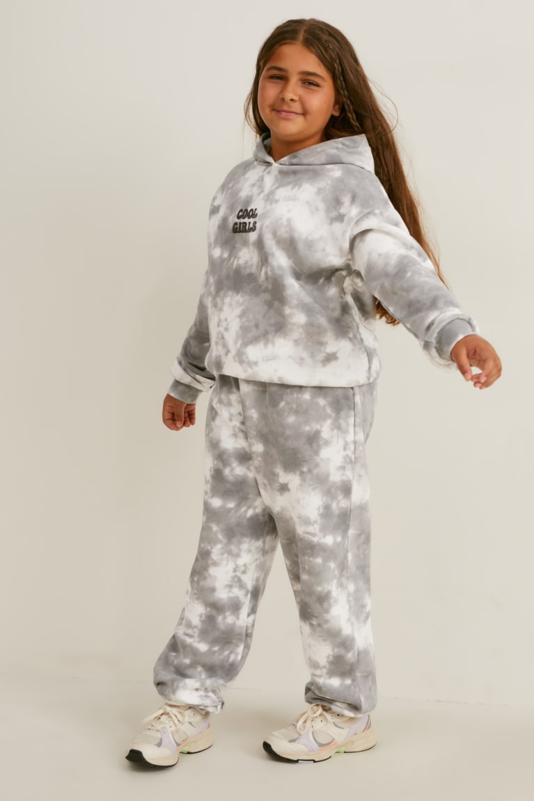  Blanche Grise Sweat à Capuche C&A Extended Sizes Set And Joggers 2 Piece - france ZNF-2655044