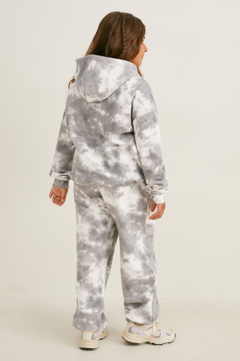  Blanche Grise Sweat à Capuche C&A Extended Sizes Set And Joggers 2 Piece - france ZNF-2655044