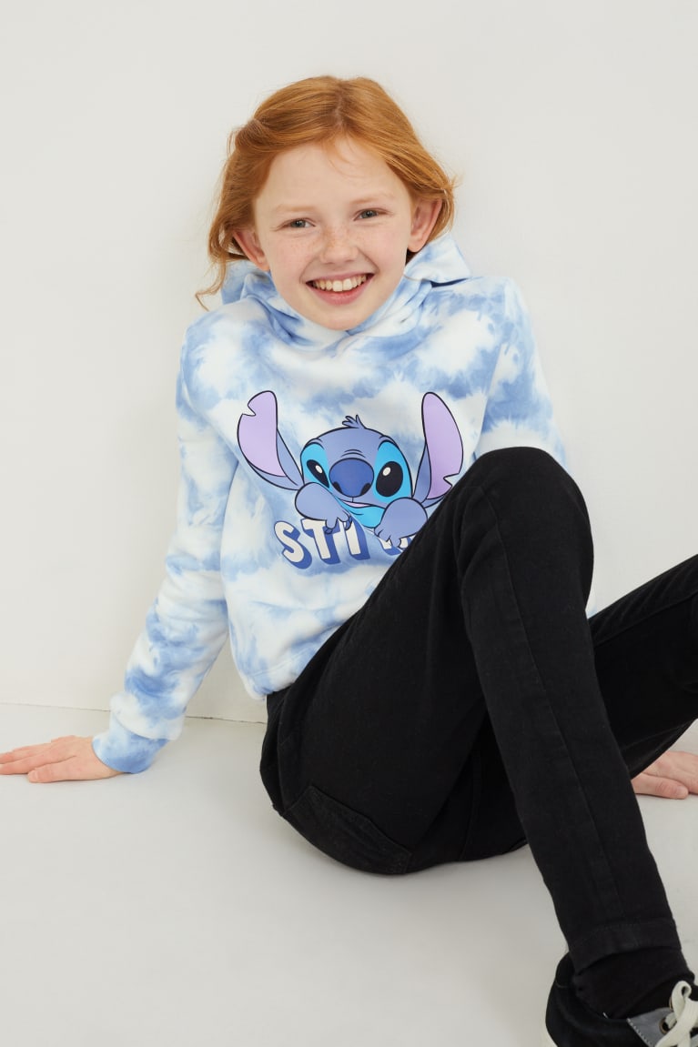  Blanche Bleu Clair Sweat à Capuche C&A Lilo & Stitch - france PVZ-6629503