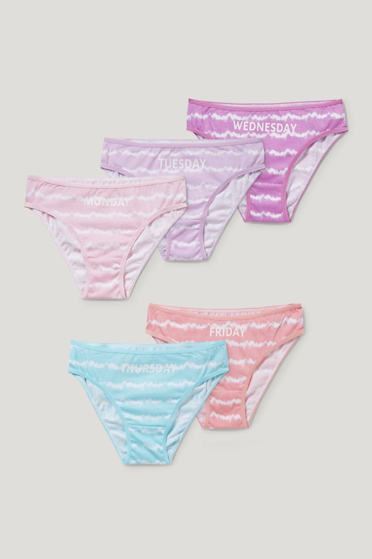  Rose Sous Vêtement C&A Multipack Of 5 Briefs Organic Coton - france BSQ-6057404