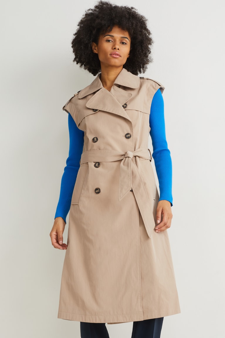  Beige Vestes C&A Trench - france KAP-0304275