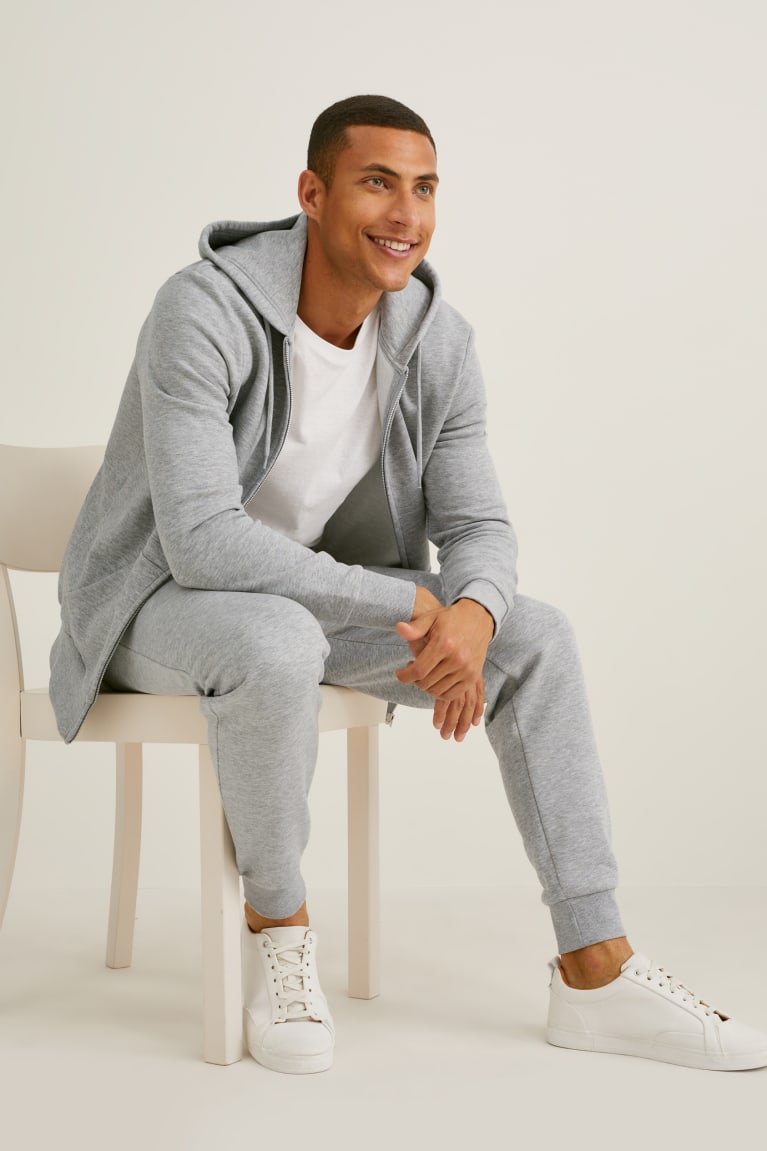  Grise Sweats C&A Zip-through With Hood Organic Coton - france HKV-8259311