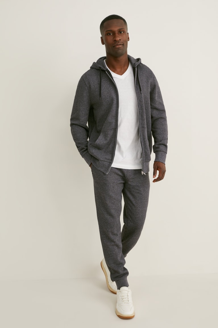  Grise Sweats C&A Zip-through With Hood With Organic Coton - france TRX-5434312