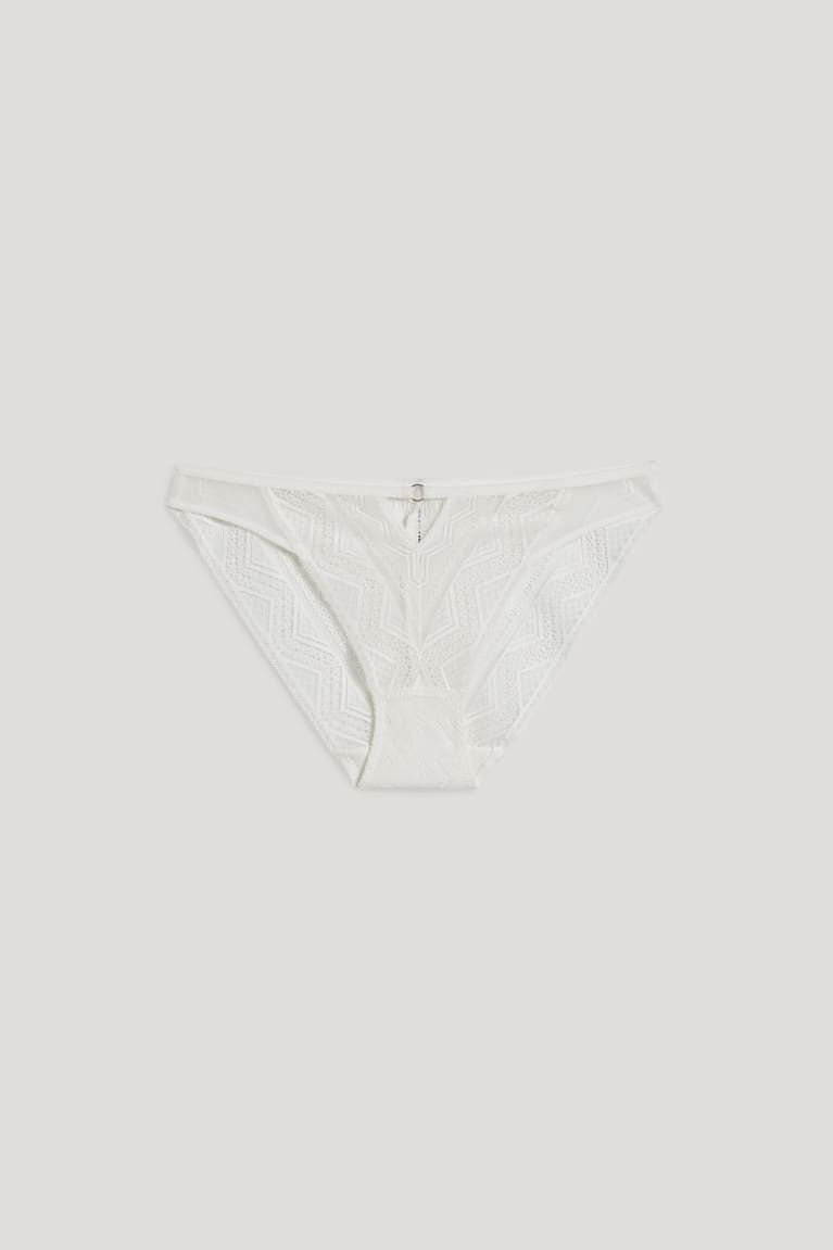  Blanche Sous Vêtement C&A Briefs - france UZJ-6089849