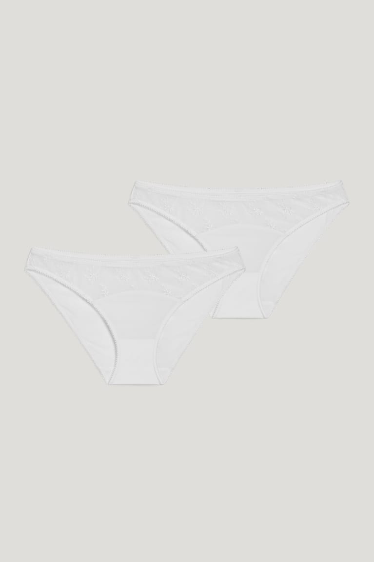  Blanche Sous Vêtement C&A Multipack Of 2 Briefs - france DJZ-1511365