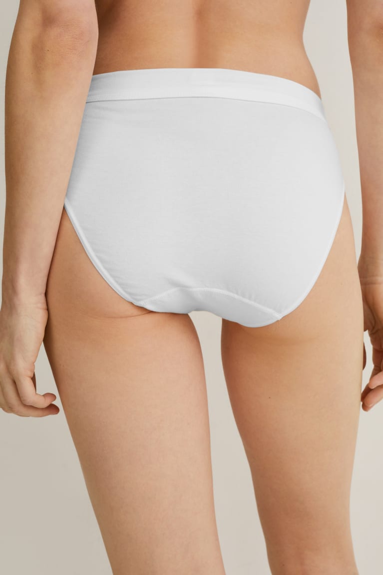  Blanche Sous Vêtement C&A Briefs Organic Coton - france NUU-5433417