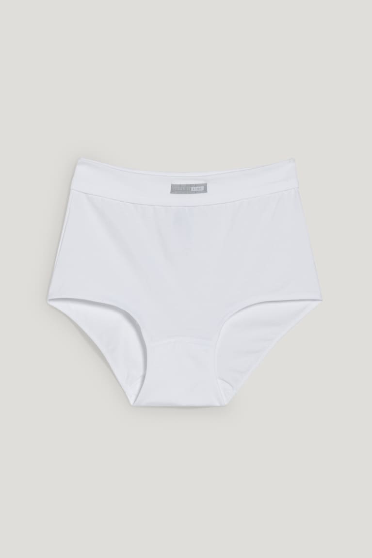  Blanche Sous Vêtement C&A Hipster Briefs Organic Coton - france LLQ-7876050