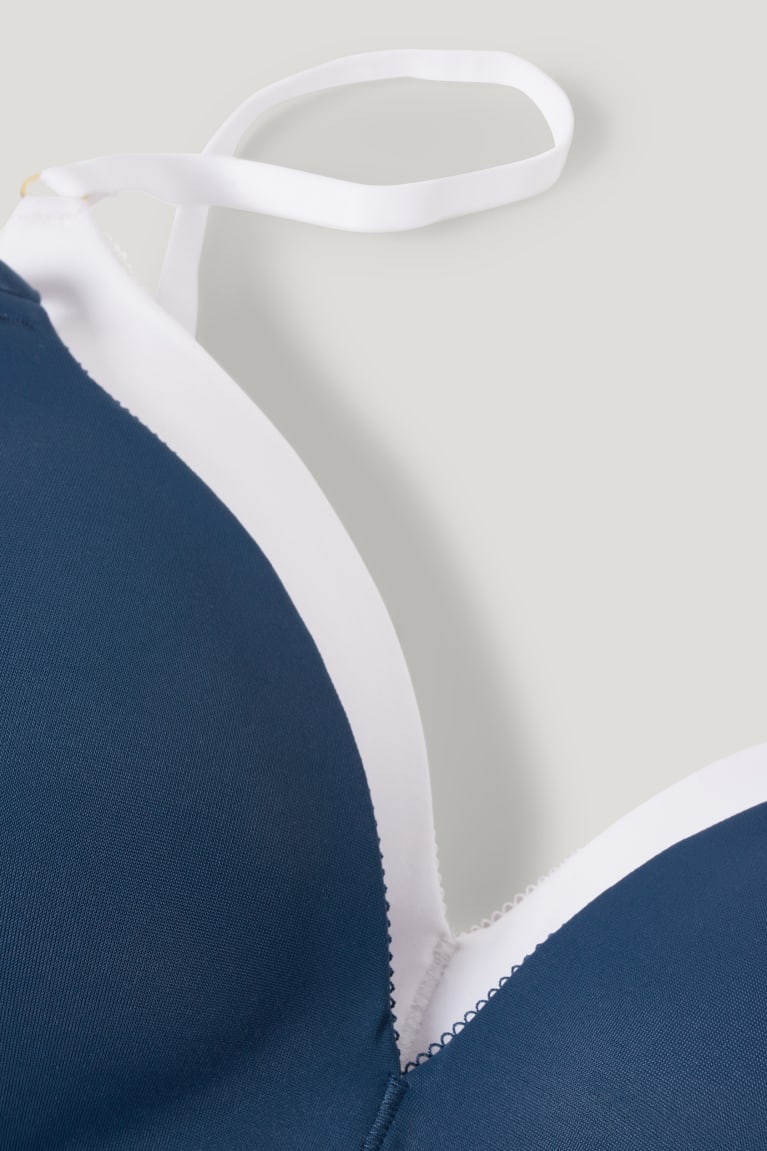  Blanche Sous Vêtement C&A Multipack Of 2 Non-wired Bra Rembourré Lycra - france DKZ-5437040