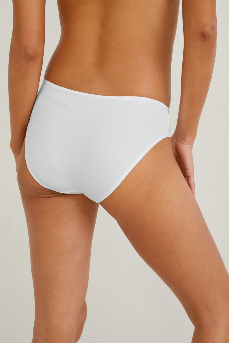  Blanche Sous Vêtement C&A Multipack Of 3 Briefs Organic Coton - france BIR-7320159