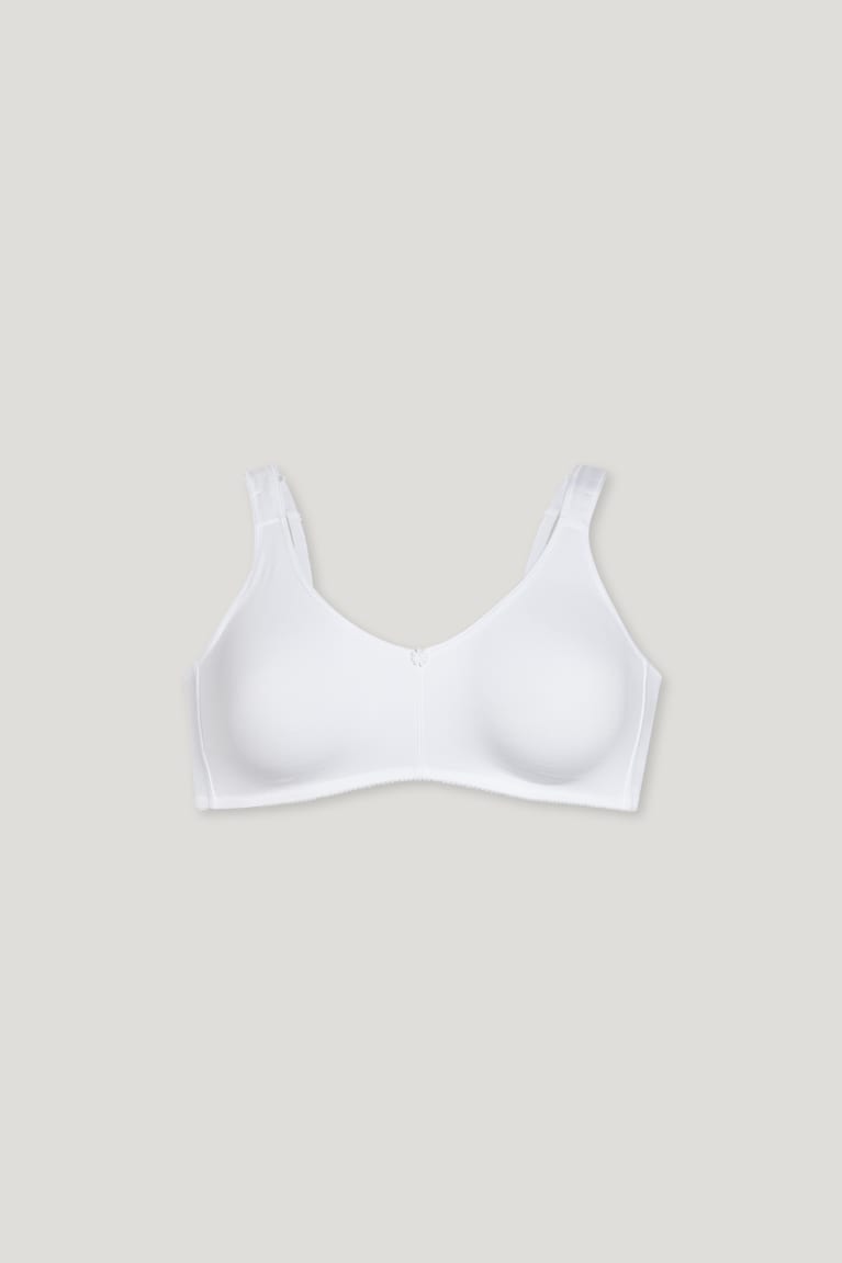  Blanche Sous Vêtement C&A Non-wired Bra Organic Coton - france OYB-4175333