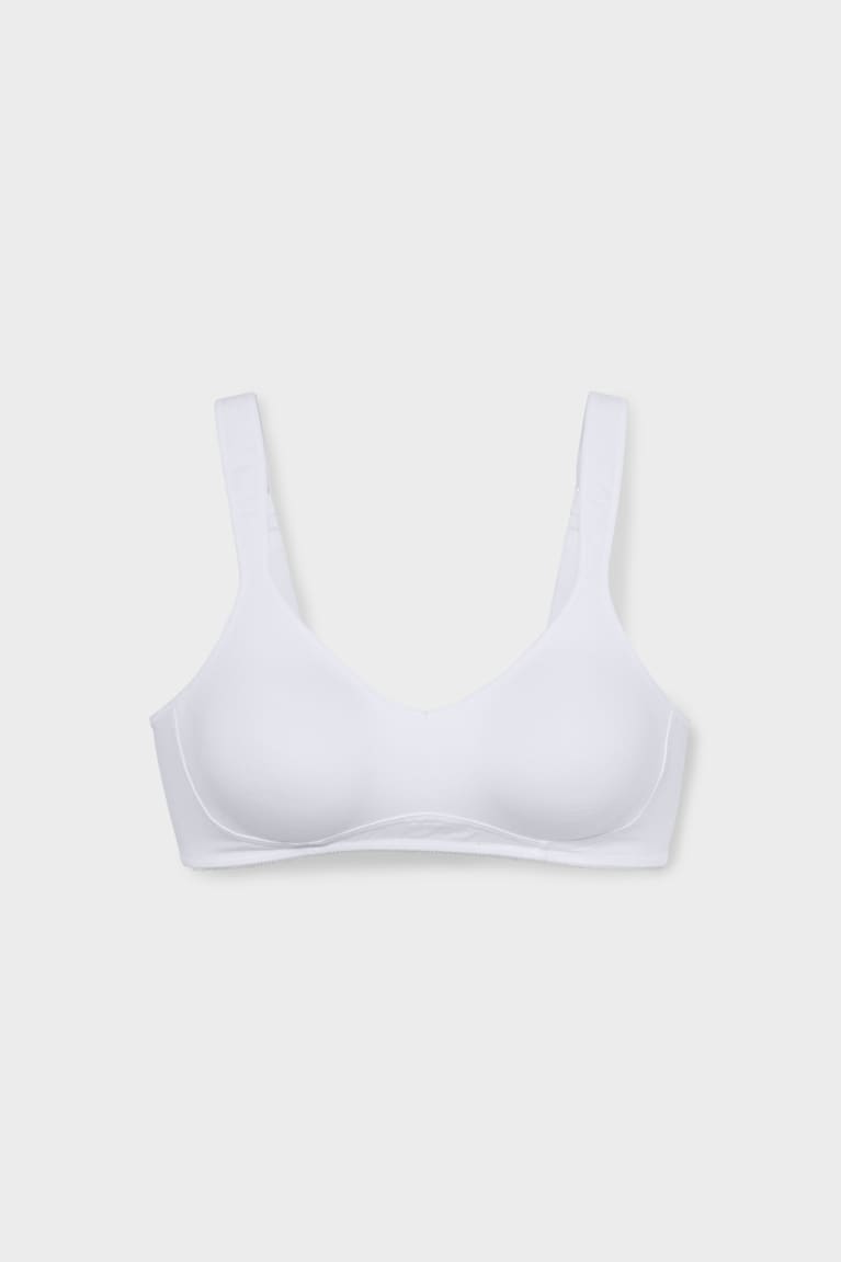  Blanche Sous Vêtement C&A Non-wired Bra Organic Coton - france LKY-6059168