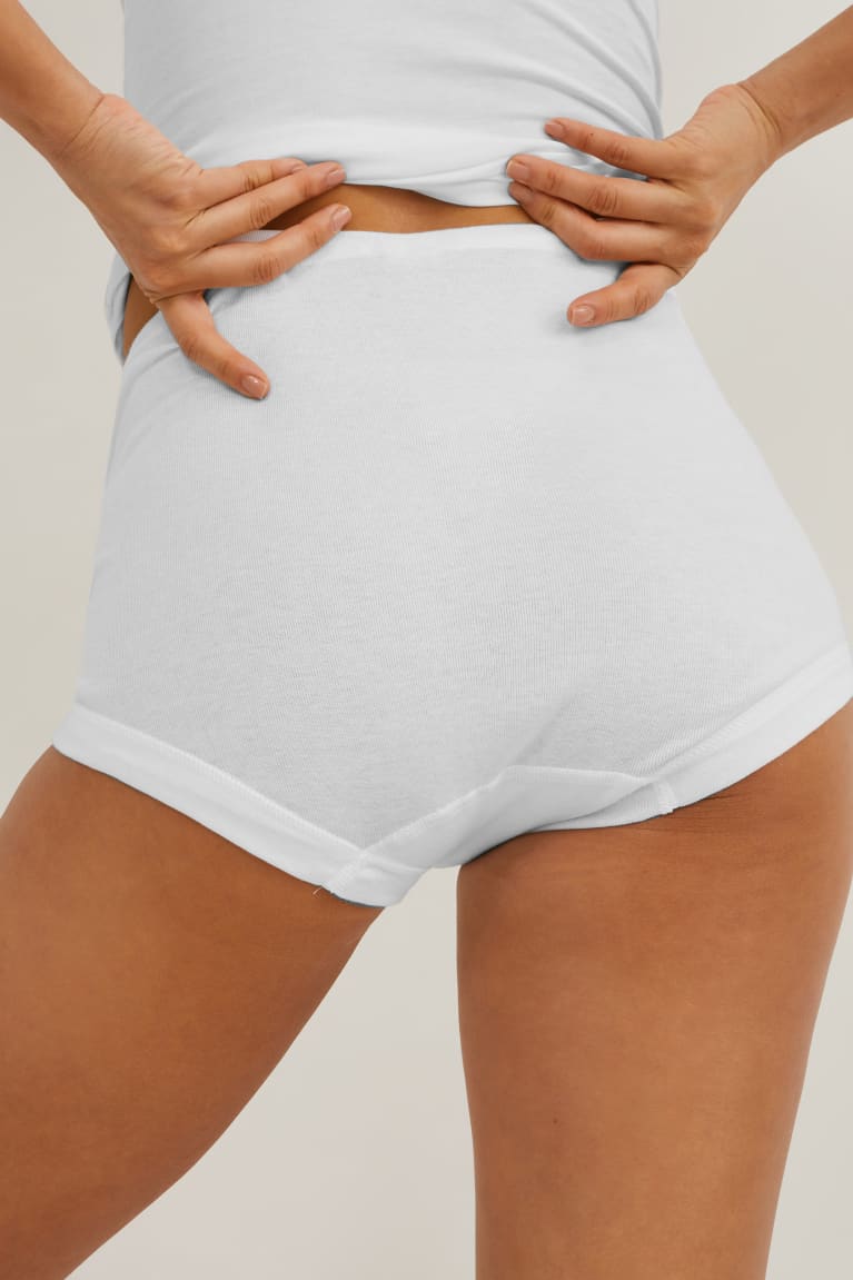  Blanche Sous Vêtement C&A Speidel Multipack Of 2 Briefs Organic Coton - france RZH-1987245