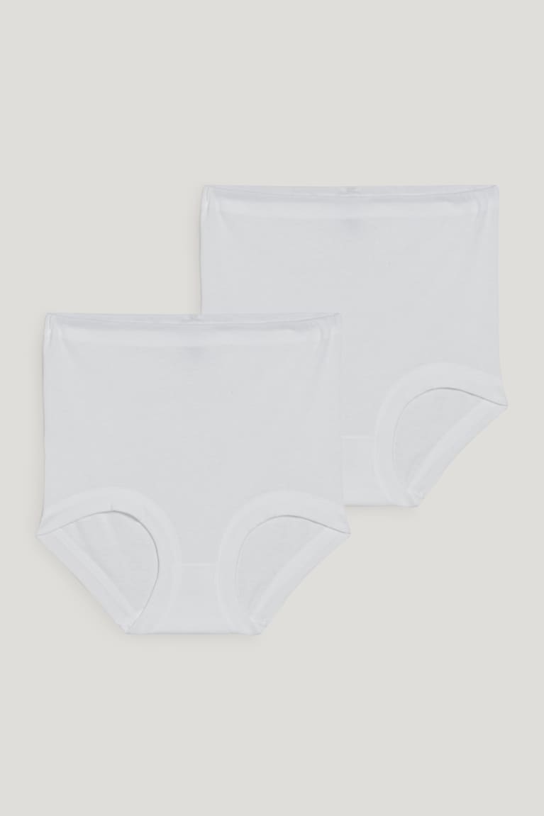  Blanche Sous Vêtement C&A Speidel Multipack Of 2 Briefs Organic Coton - france RZH-1987245