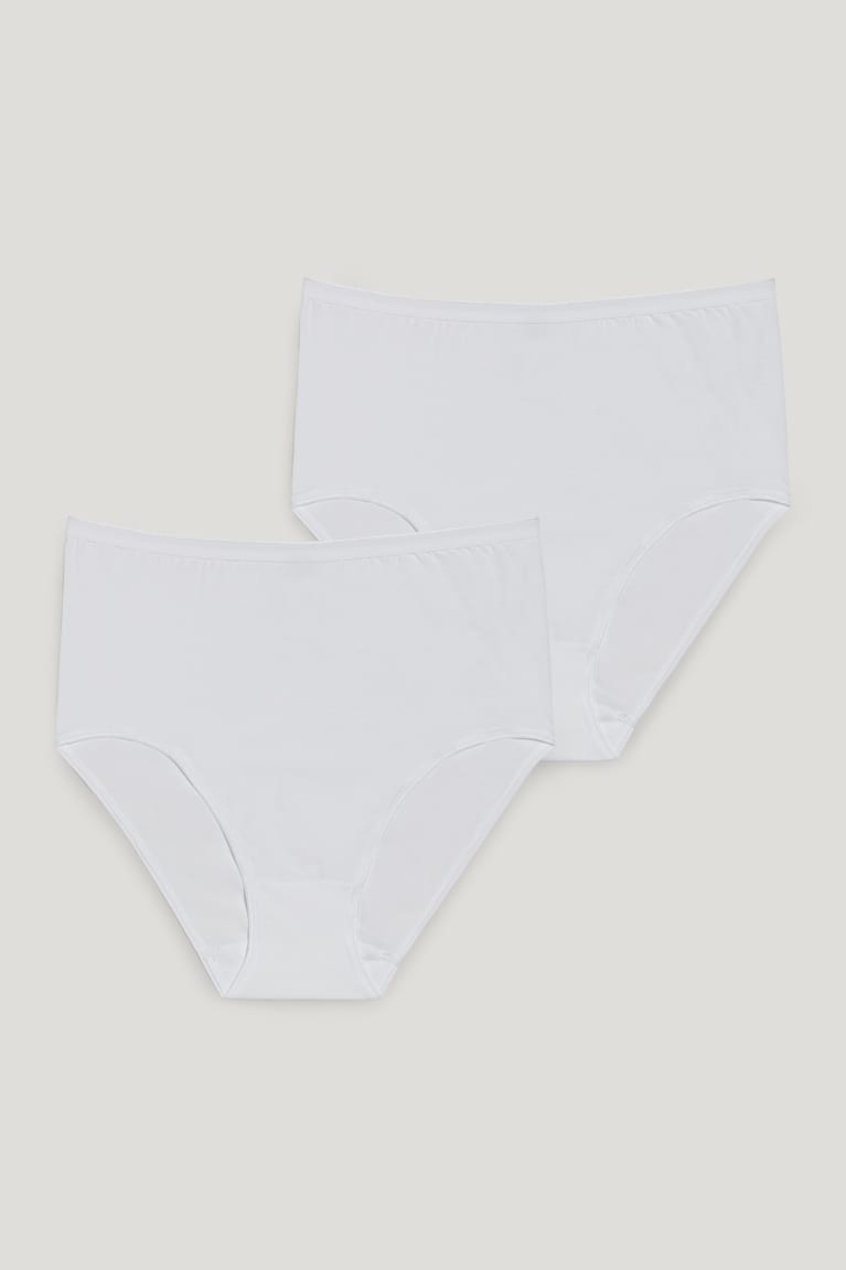  Blanche Sous Vêtement C&A Speidel Multipack Of 2 Briefs Organic Coton - france JLA-8827879