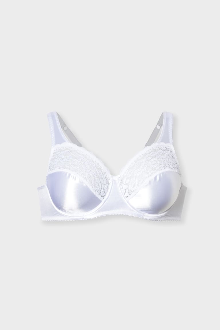  Blanche Sous Vêtement C&A Underwire Bra - france ETJ-0463379