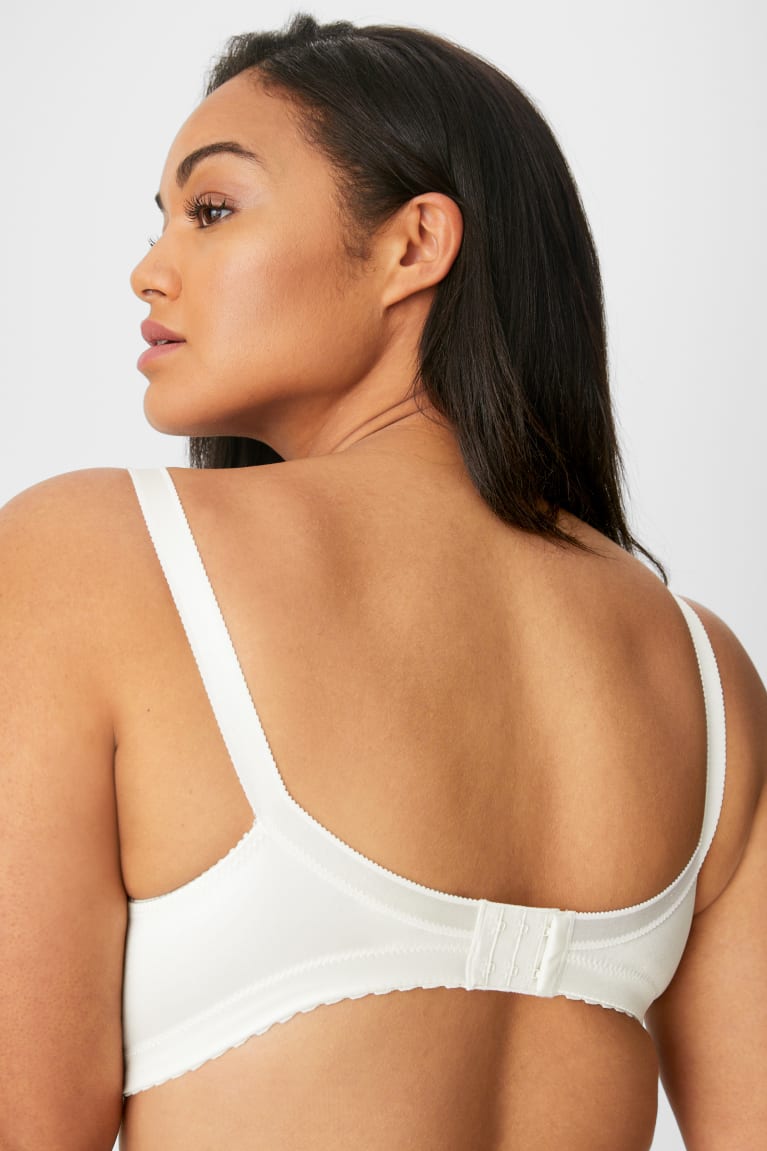  Creme Sous Vêtement C&A Non-wired Minimiser Bra Shiny - france PUH-6410082