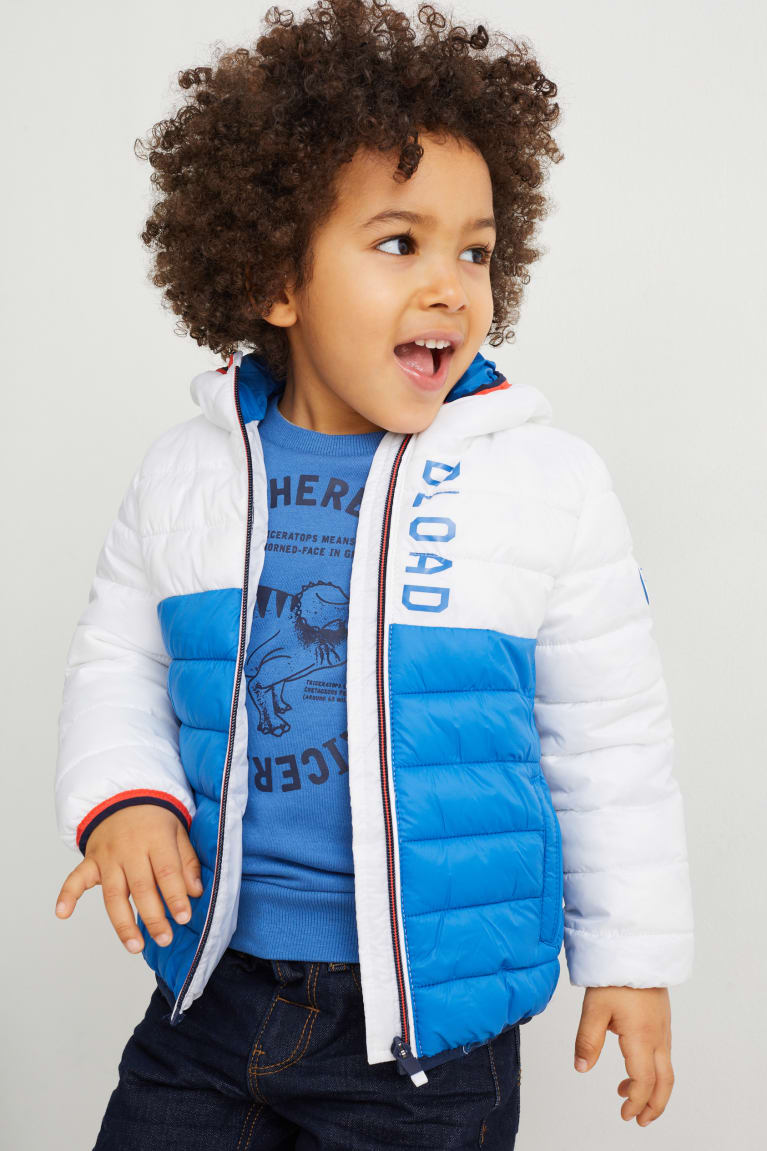  Bleu Vestes C&A Matelassé With Hood Recycled - france OMD-7975594