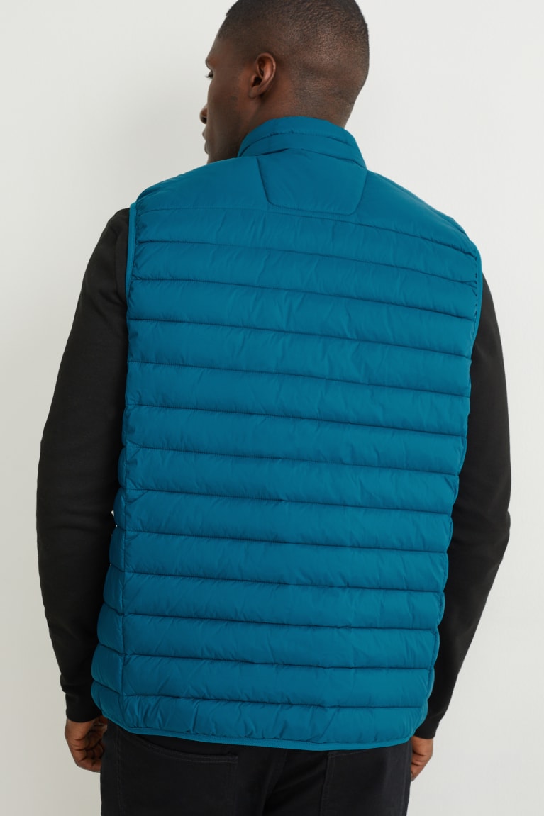  Bleu Vestes C&A Matelassé Gilet Recycled - france WKL-6896154