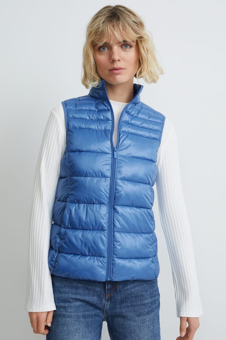  Bleu Vestes C&A Matelassé Gilet - france ILU-4461429