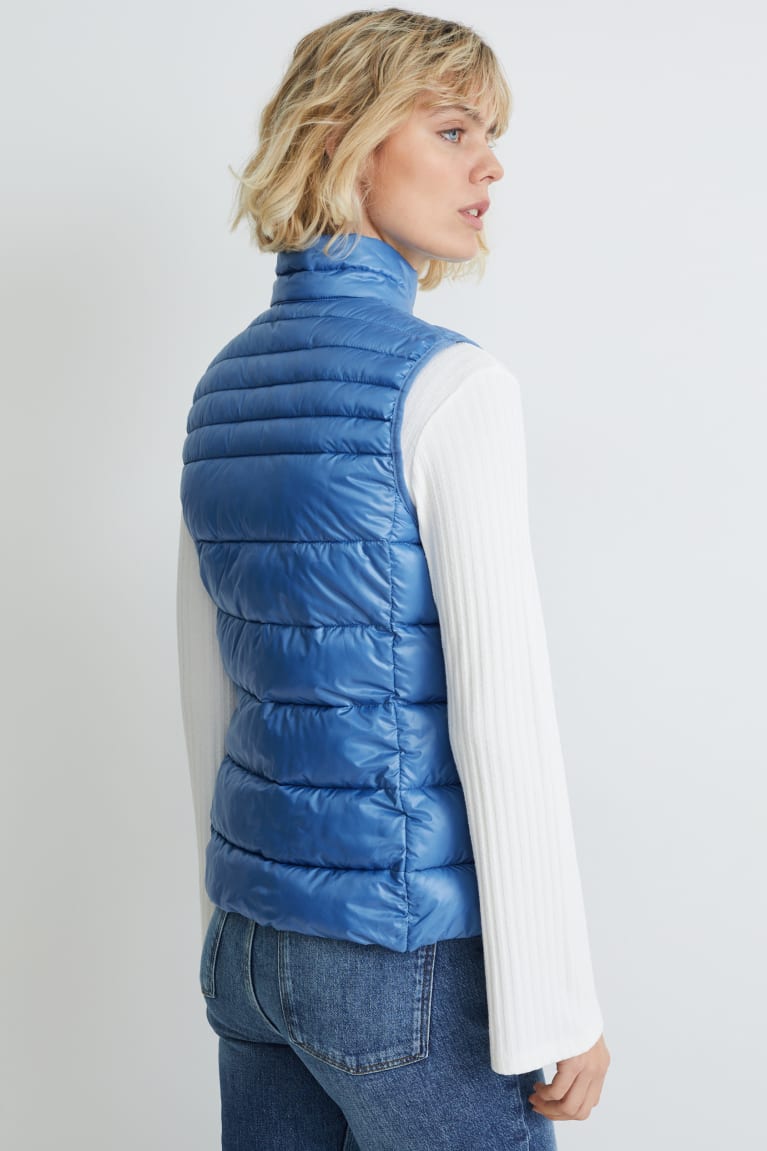  Bleu Vestes C&A Matelassé Gilet - france ILU-4461429