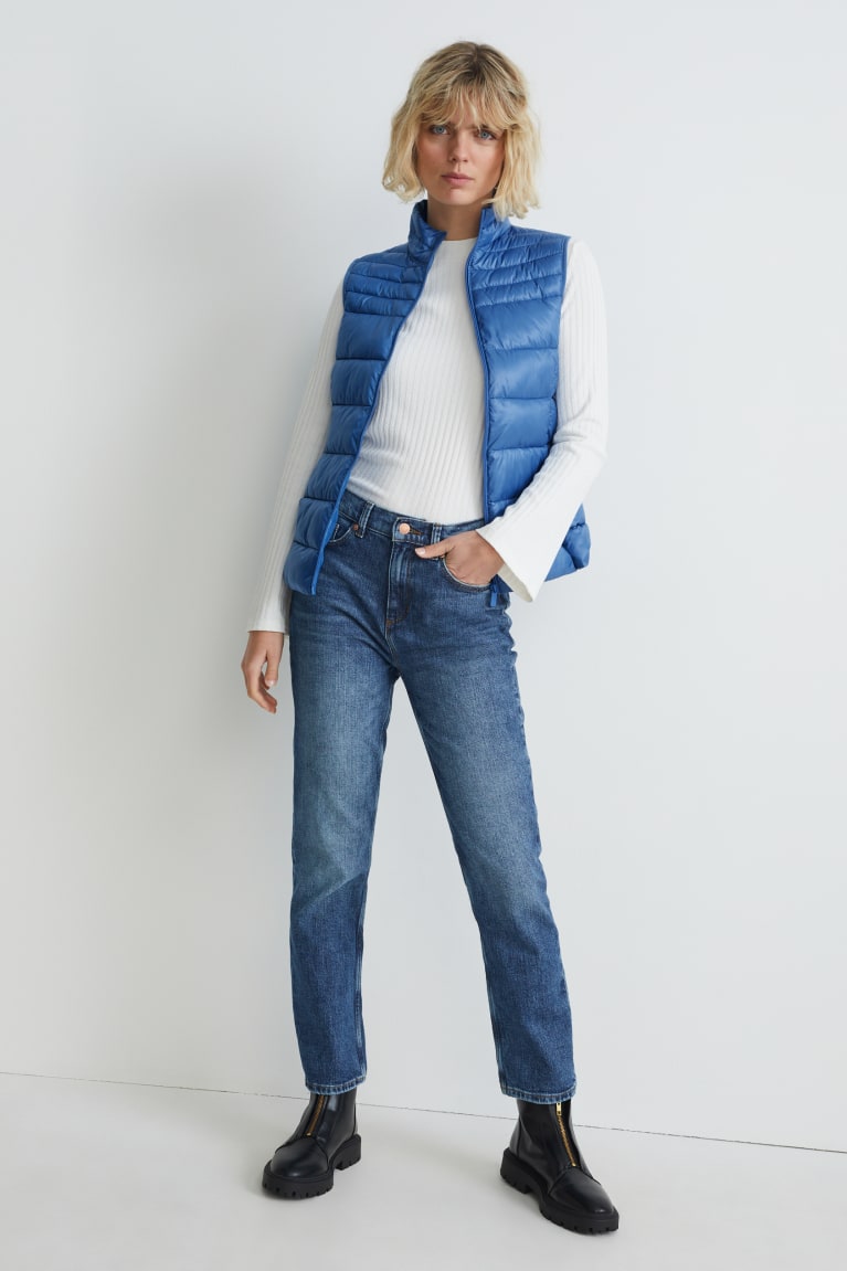  Bleu Vestes C&A Matelassé Gilet - france ILU-4461429