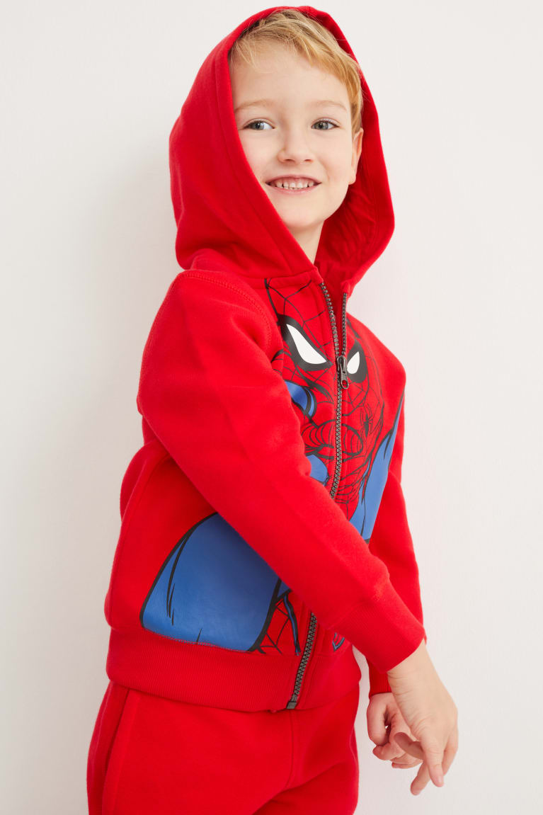  Rouge Sweats C&A Spider-man Zip-through With Hood - france XDP-5270495