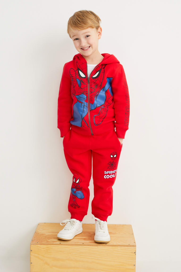  Rouge Sweats C&A Spider-man Zip-through With Hood - france XDP-5270495