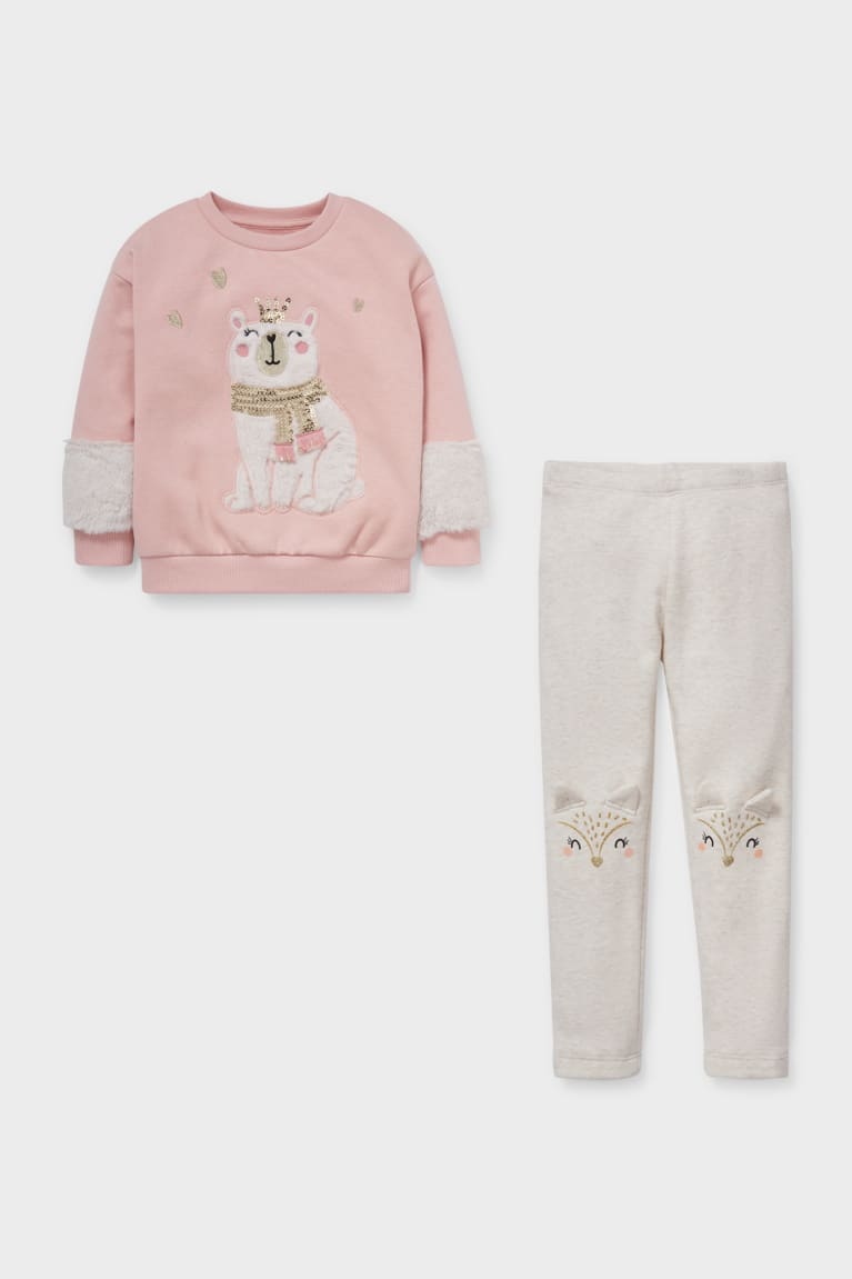  Rose Sweats C&A Set And Thermal Leggings 2 Piece - france ZGK-2205775