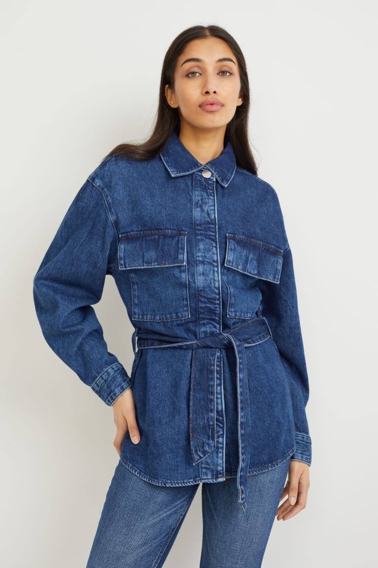  Bleu Vestes C&A Denim - france VKP-5674719